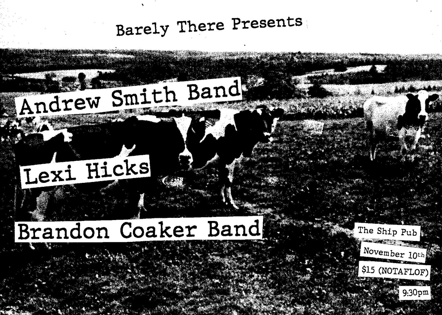Andrew Smith Band + Lexi Hicks + Brandon Coaker Band