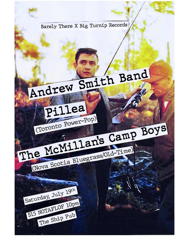 Andrew Smith Band + Pillea + The McMillan's Camp Boys